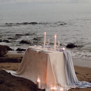 wedding table seaside